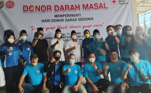 KNPI Kota Bandar Lampung Peringati Hari Donor Sedunia  Dengan Lakukan Donor Darah Masal