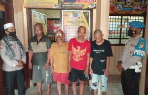 Asyik Berjudi di Rumah Makan, Empat Orang Warga Ditangkap Tekab 308 Polres Tulang Bawang