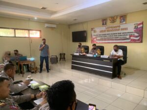 Polres Way Kanan Gelar Latihan Pra Operasi Sikat Krakatau 2022